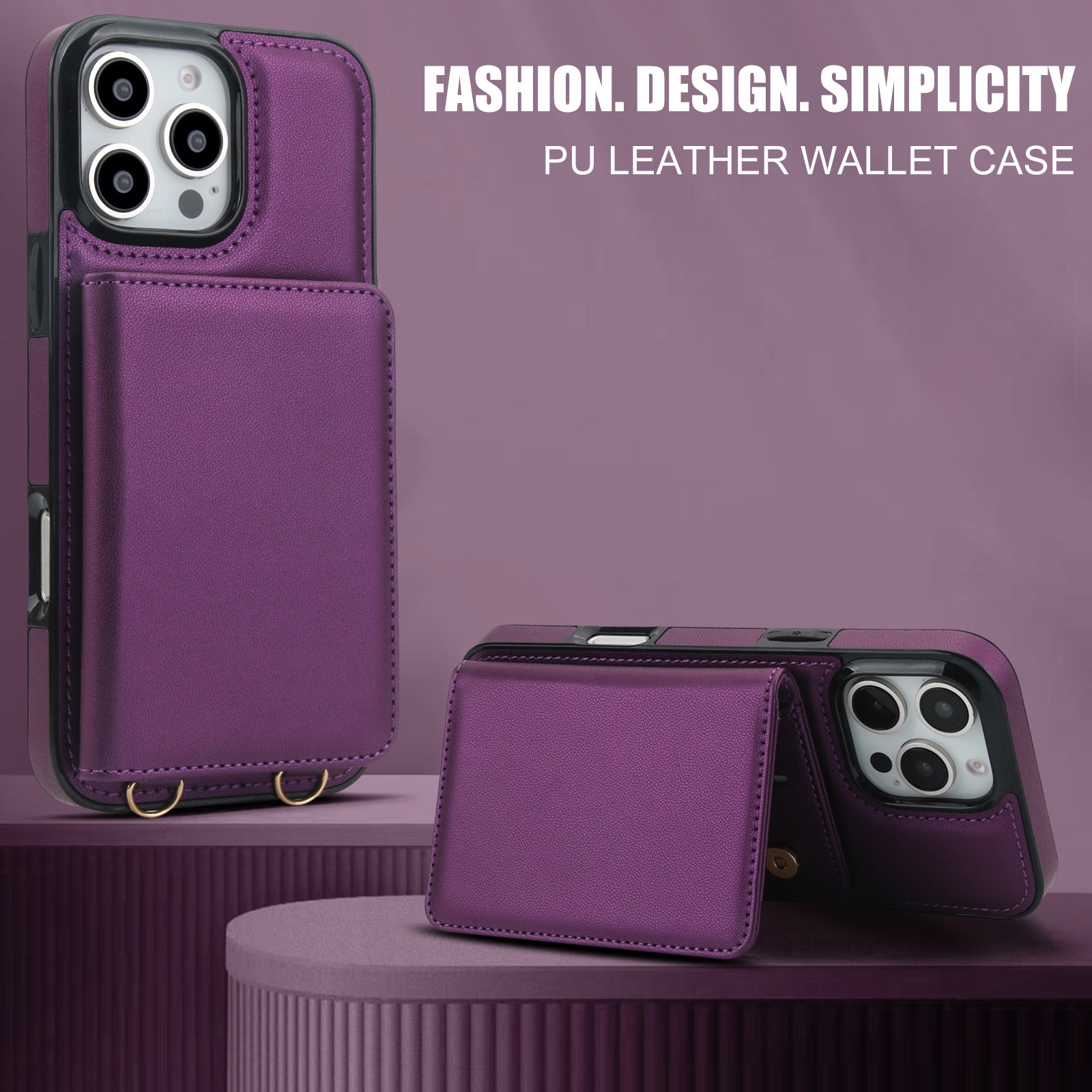 Card Slots Zipper Leather Wall - Leather X ulasan dan harga