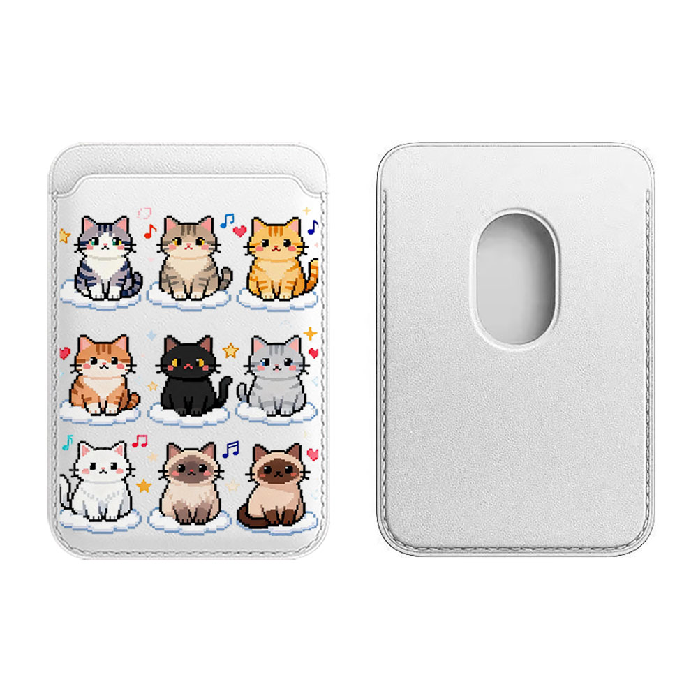 Cute Mosaic Cat Pattern Card H - Leatherwork Drawing ulasan dan harga