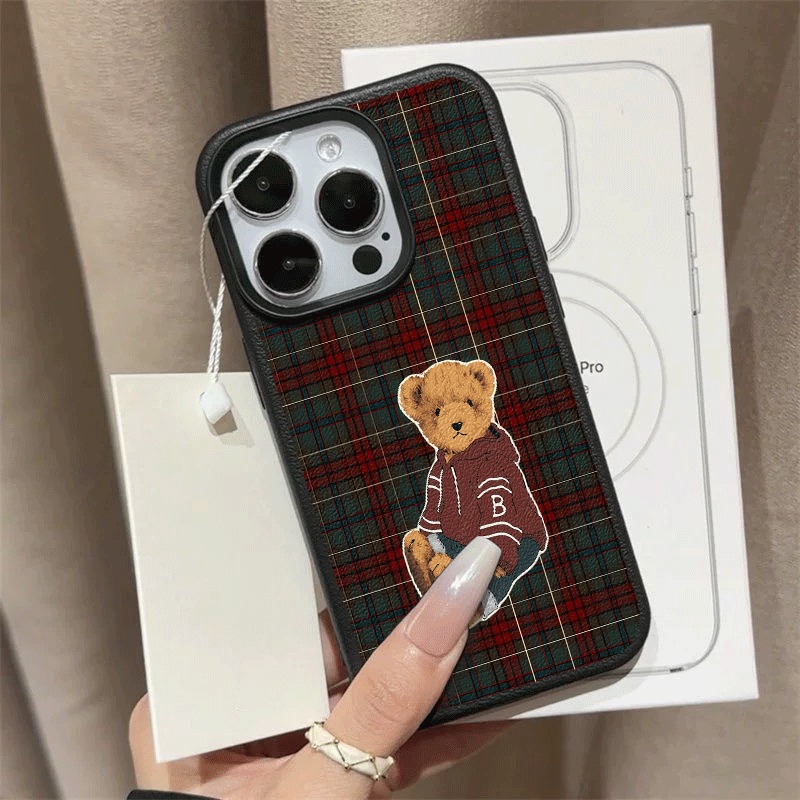 Grid Retro Teddy Bear Pattern  - Leatherwork Drawing ulasan dan harga