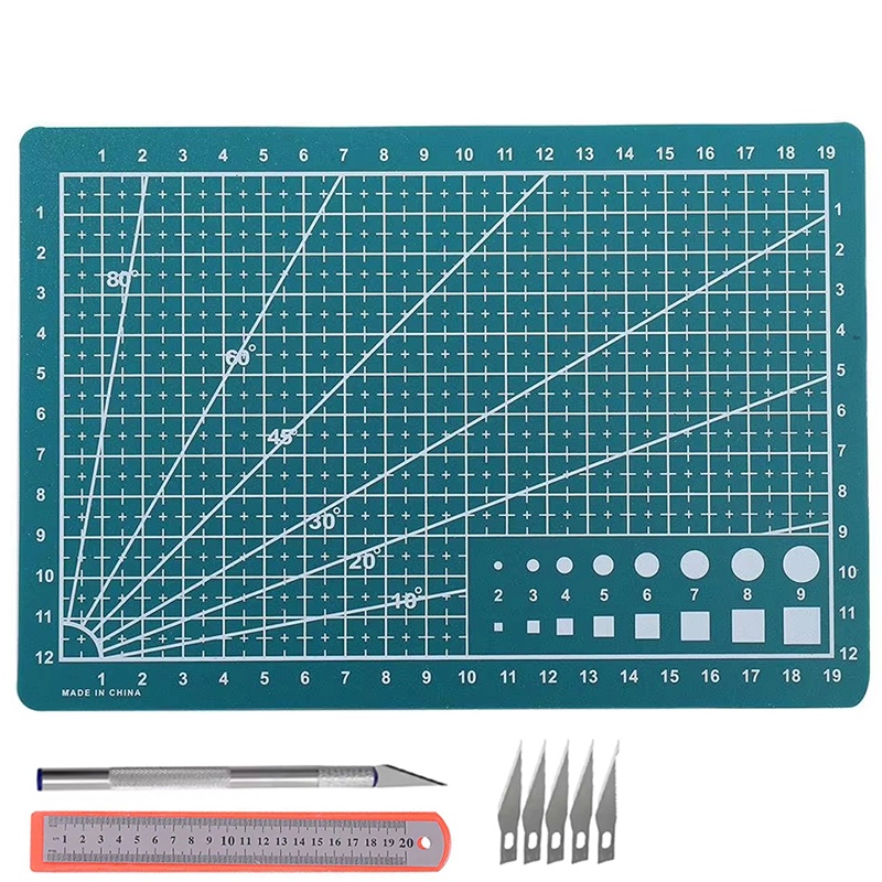 A3/A4/A5 Craft Cutting Mat Set - Leatherwork Vise ulasan dan harga