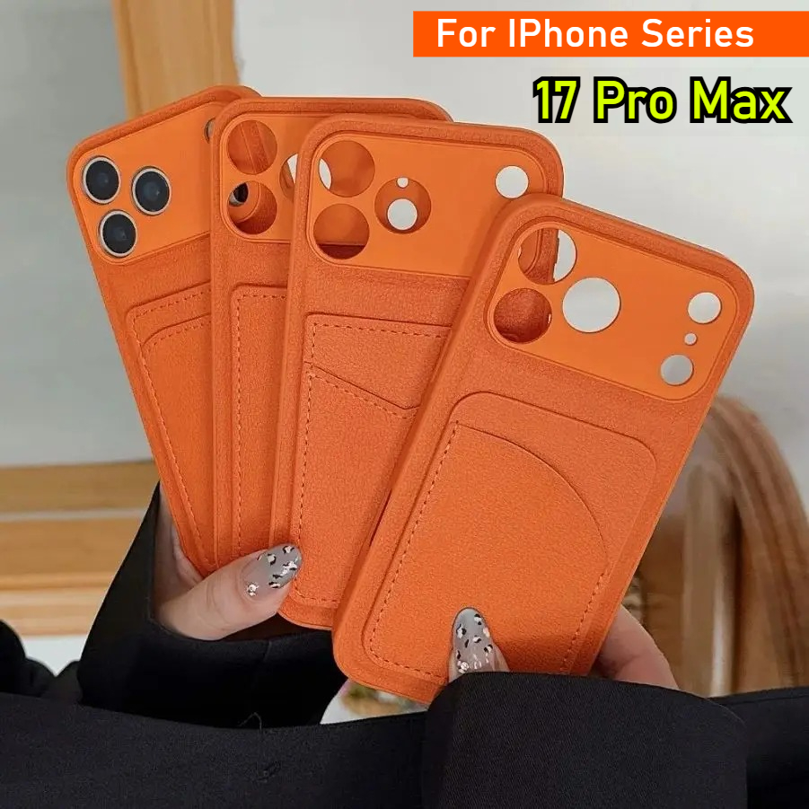 Leather Orange Color Card Hold - Leather X ulasan dan harga