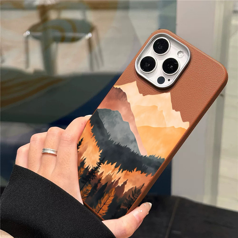 Mountain Sunset Lichee Texture - Leather X ulasan dan harga