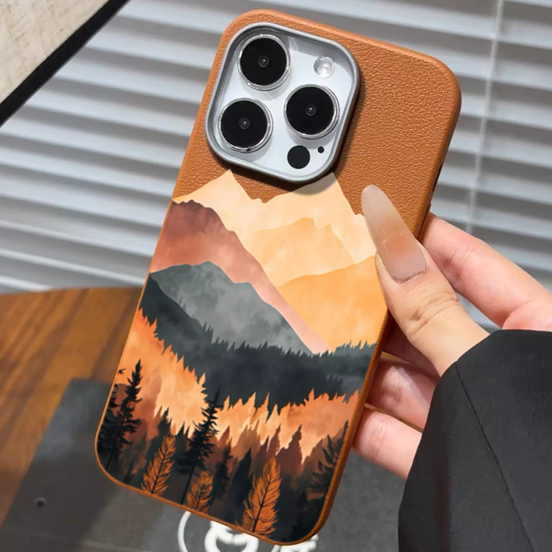 Mountain Sunset Lichee Texture - Leather X ulasan dan harga
